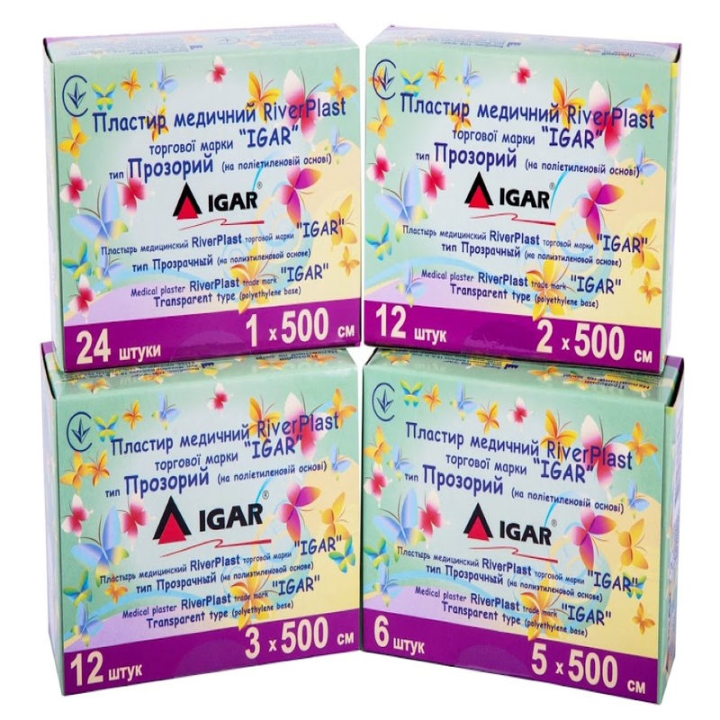 Пластир медичний RiverPlast IGAR Класичний 1 х 500 см